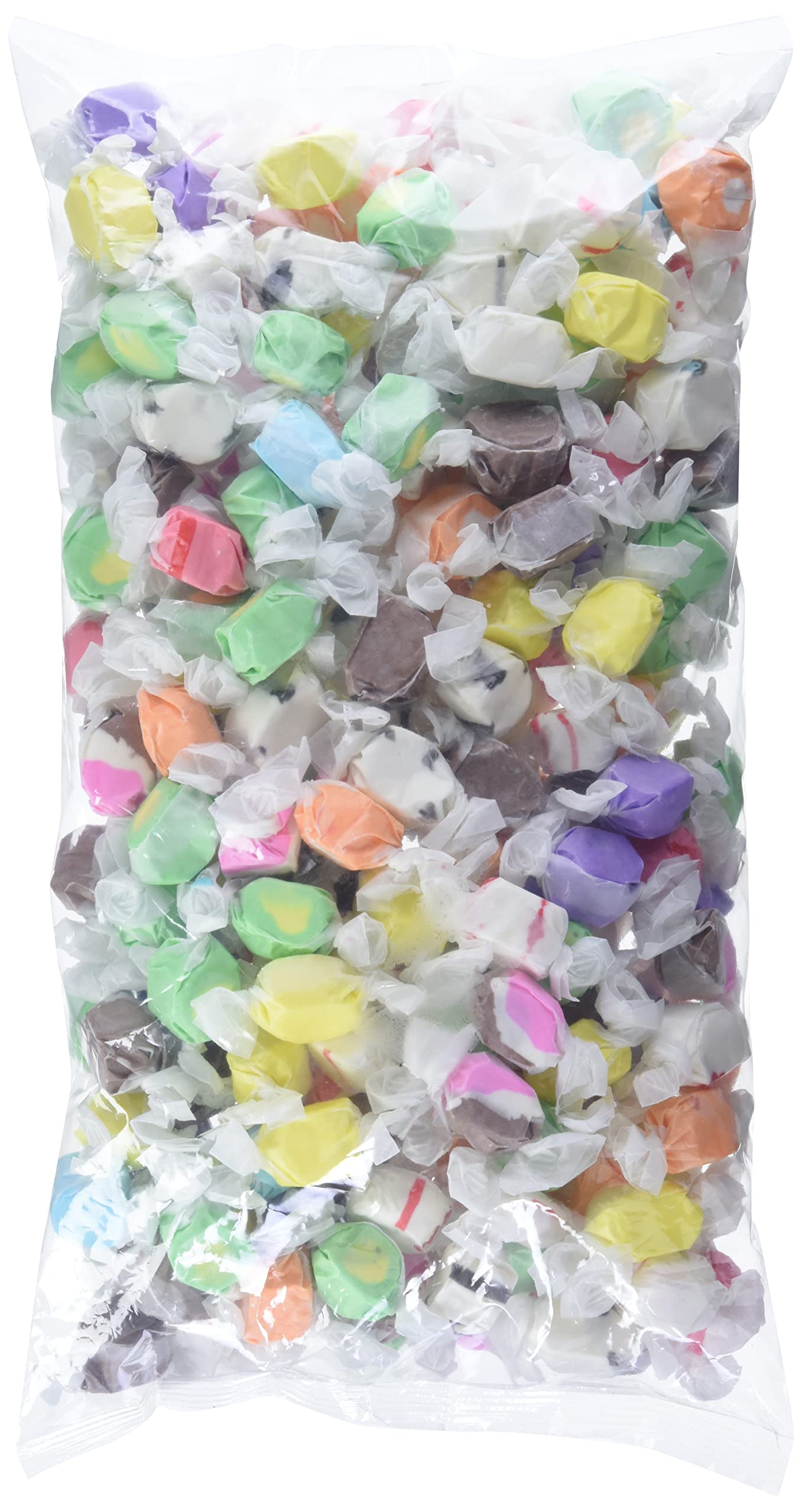 Quality Sweet Candy Company Salt Water Taffy - Salt Water Taffy Candy Bulk, Old Fashioned Assorted Flavors, Soft and Chewy Candy Mix, Gluten Free Variety Pack - 3 lb Bag