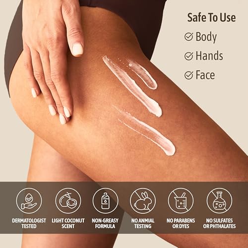 Quality NATURE WELL Hydrate & Soften Coconut Oil Moisturizing Cream for Face, Body, & Hands, Non-Greasy, Intense Hydration & Luxurious Feel, Revives Dry & Sensitive Skin, Superfood for Your Skin, 16 Oz
