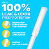 Premium Tampax Cardboard Tampons Regular Absorbency, Anti-Slip Grip, LeakGuard Skirt, Unscented