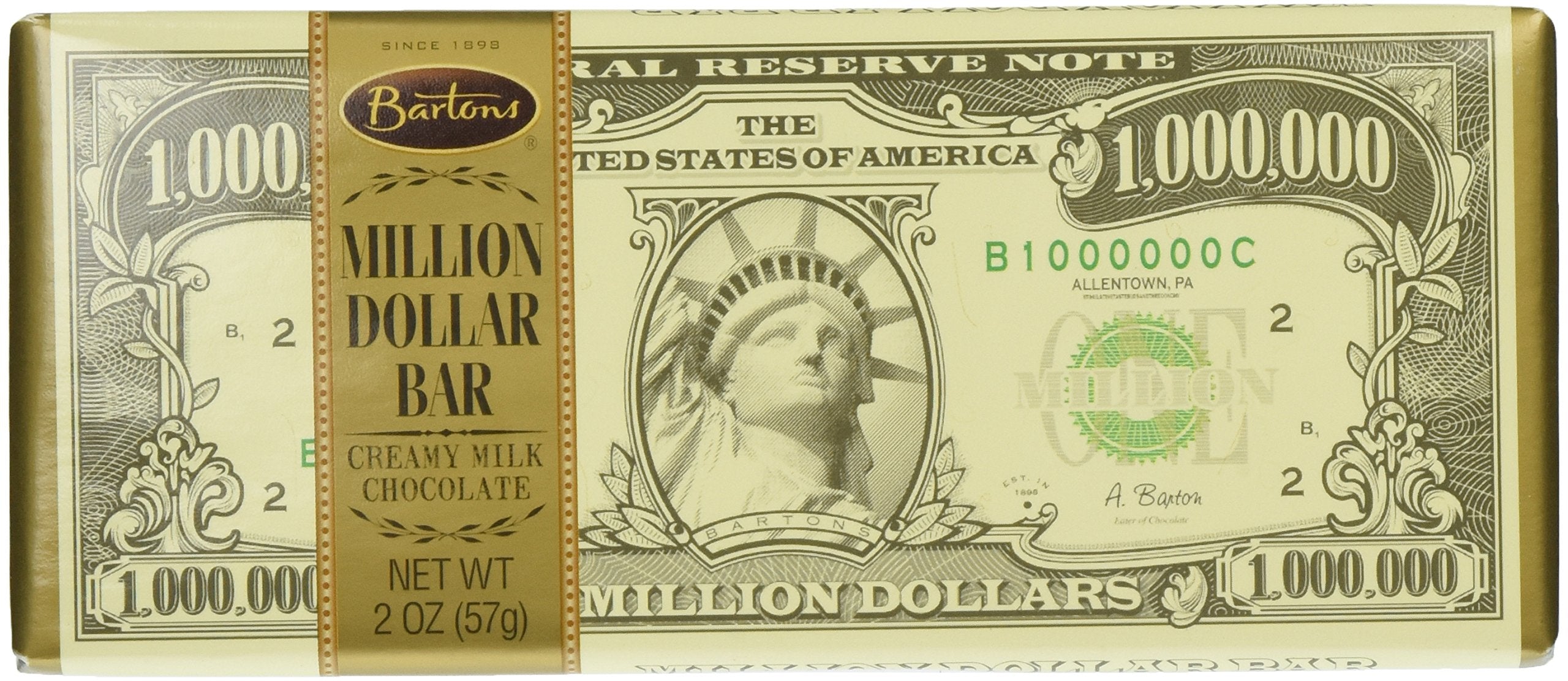 Quality Million Dollar Milk Chocolate Bars - 2 Oz - 12 Bars Case