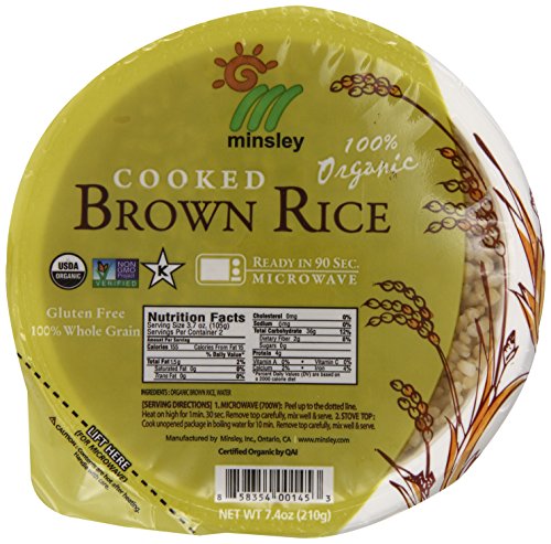 Quality Steamed Brown Rice Bowl, Organic, Microwaveable, 7.4 OZ Bowls (Pack Of 12)