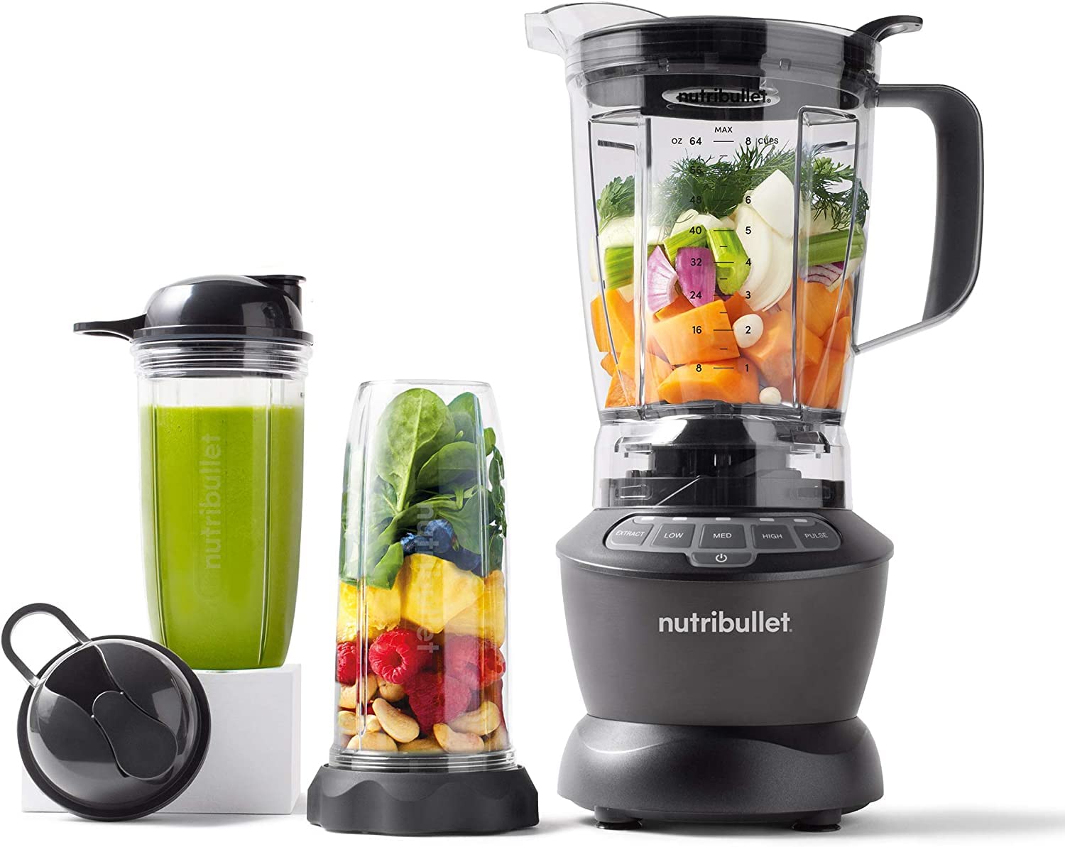 Premium NutriBullet ZNBF30500Z Blender Combo 1200 Watt Dishwasher Safe Plastic food blender