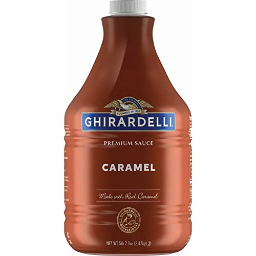 Premium Ghirardelli Chocolate Company Caramel Sauce Pump Bottle, 87.3 oz (Pack of 6)