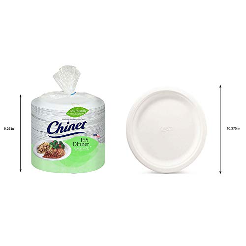 Quality Chinet Chinet 10 3/8" Paper Dinner Plates (165Count),, ()