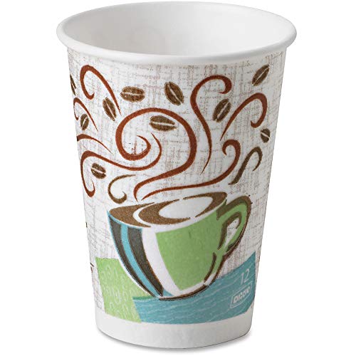 Quality Dixie PerfecTouch 12 oz. Insulated Paper Hot Coffee Cup by GP PRO (Georgia-Pacific), Coffee Haze, 5342CDSBP, 160 Cups Per Case, Coffee Haze Design