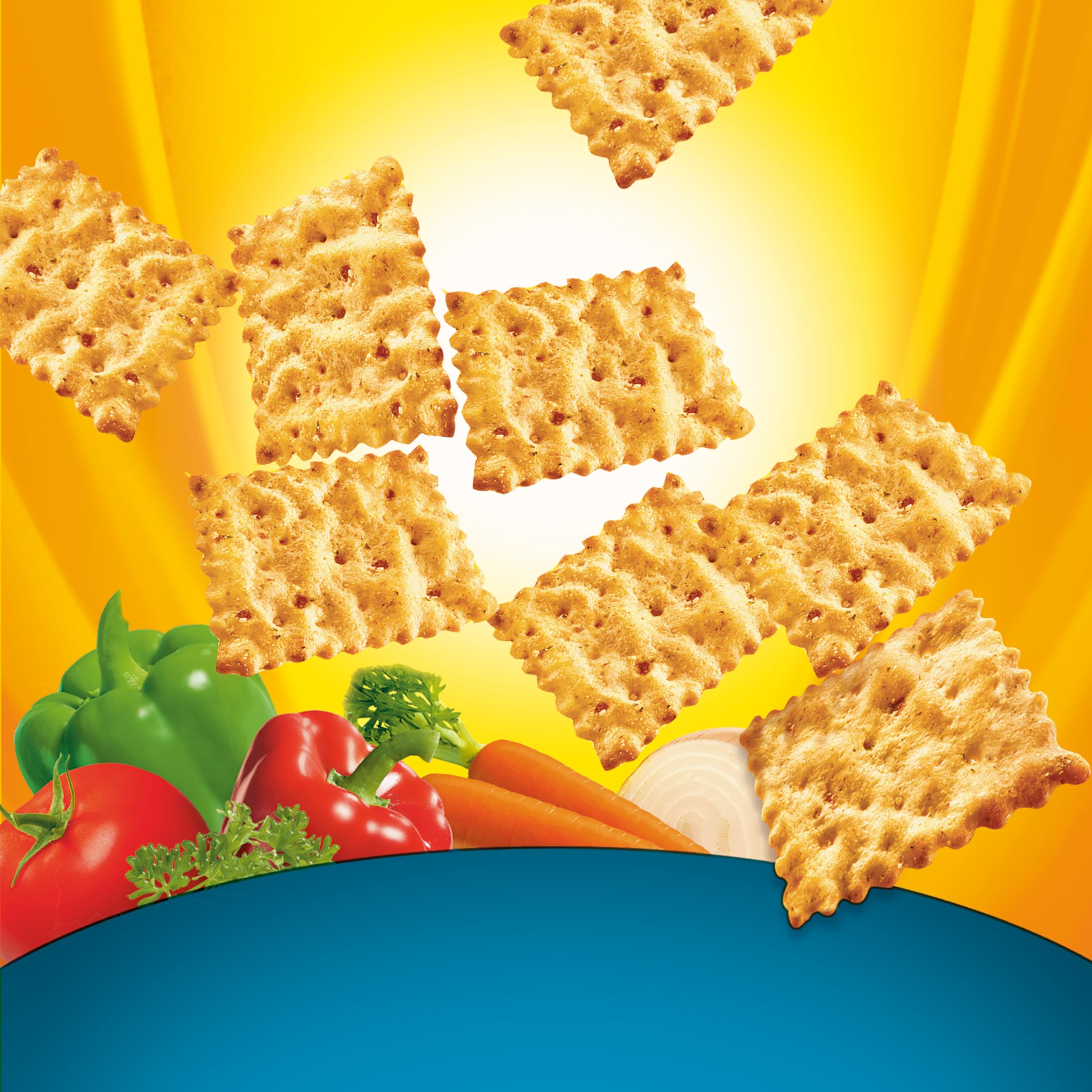 Quality Nabisco Veggie Whole Grain Wheat Chips, Whole Grain Wheat Crackers, 60-1.75 oz Snack Packs