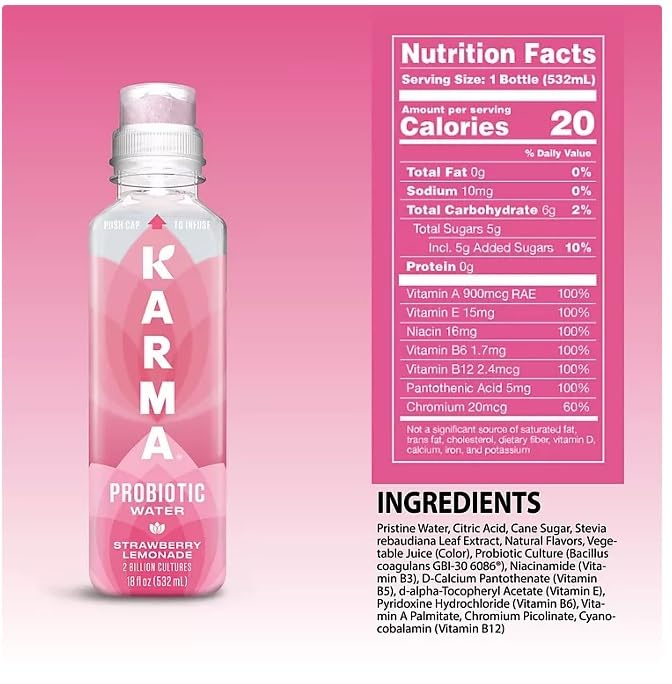 Quality Karma Culture Karma Probiotic Water Variety Pack (18oz/ 12Pk), 216 Fl Ounce