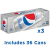 Quality Diet Pepsi Soda, Fridge Pack Bundle, 12 fl oz, 36 Cans