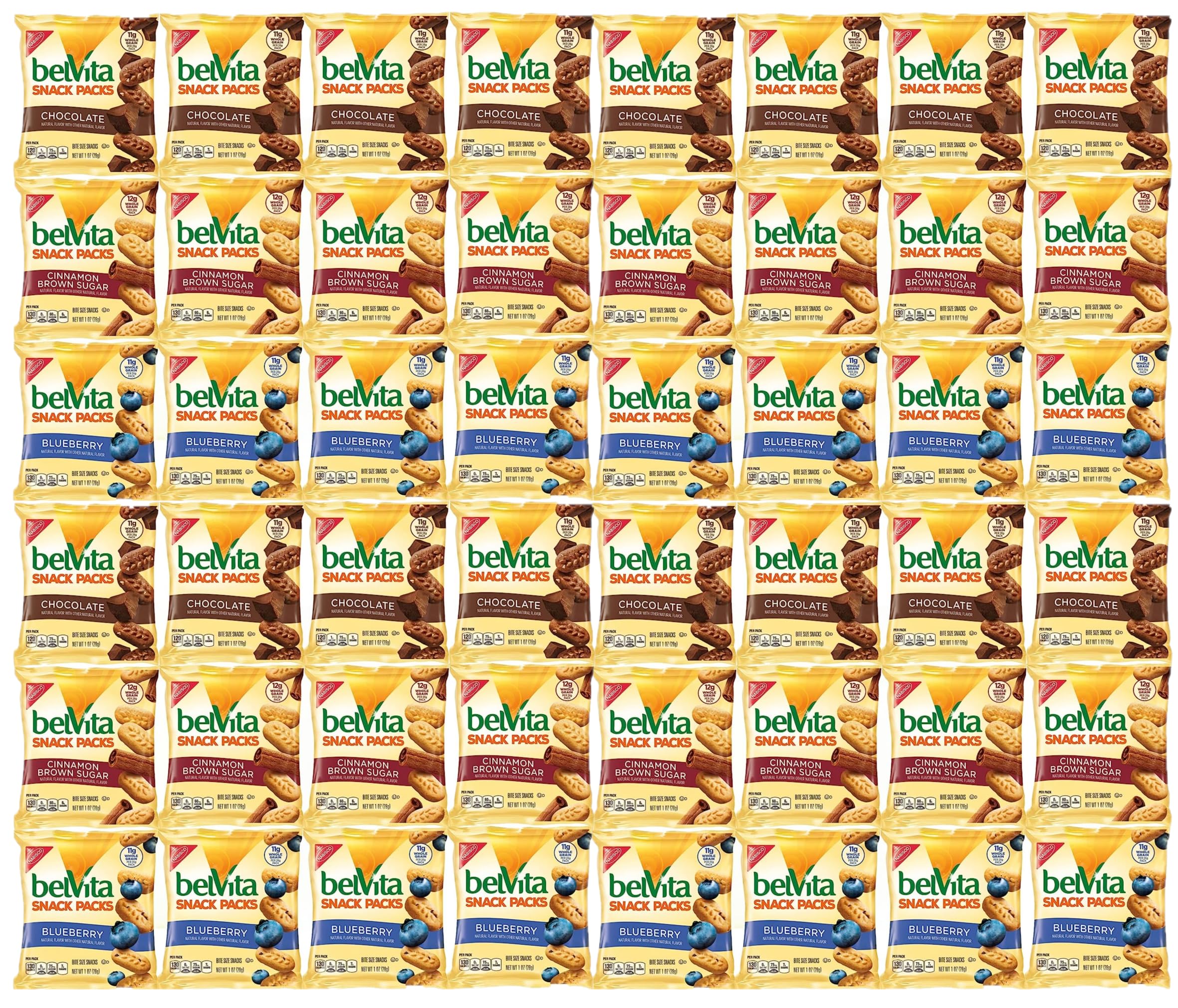 Quality Belvita Breakfast Biscuits Bite-Size, Variety, 1 oz snack packs (Pack of 36) with Bay Area Marketplace Napkins