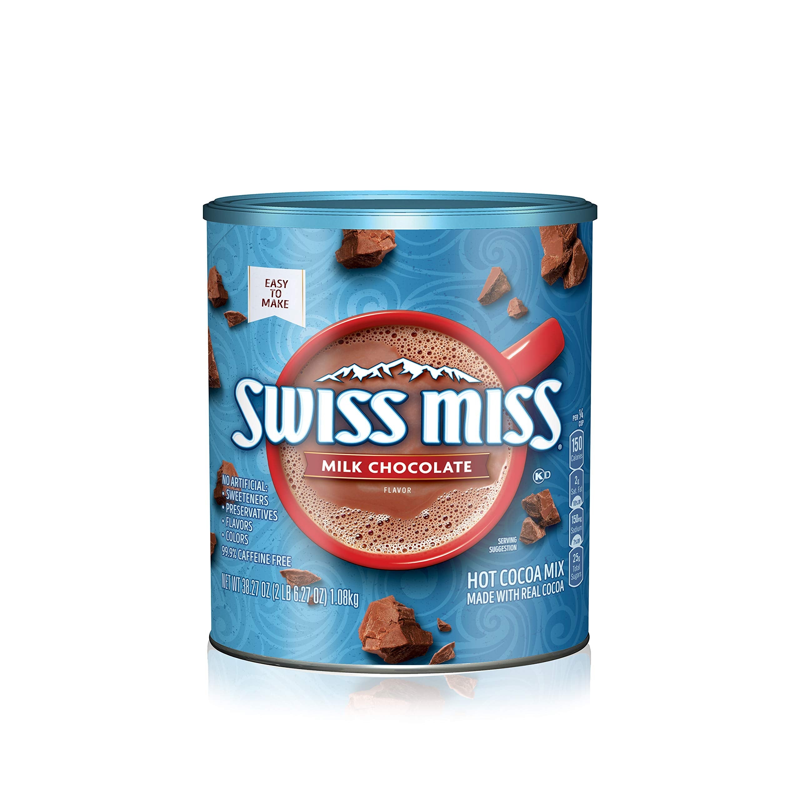 Quality Swiss Miss Milk Chocolate Flavor Hot Cocoa Mix Canister, 38.27 Ounce (Pack of 12)