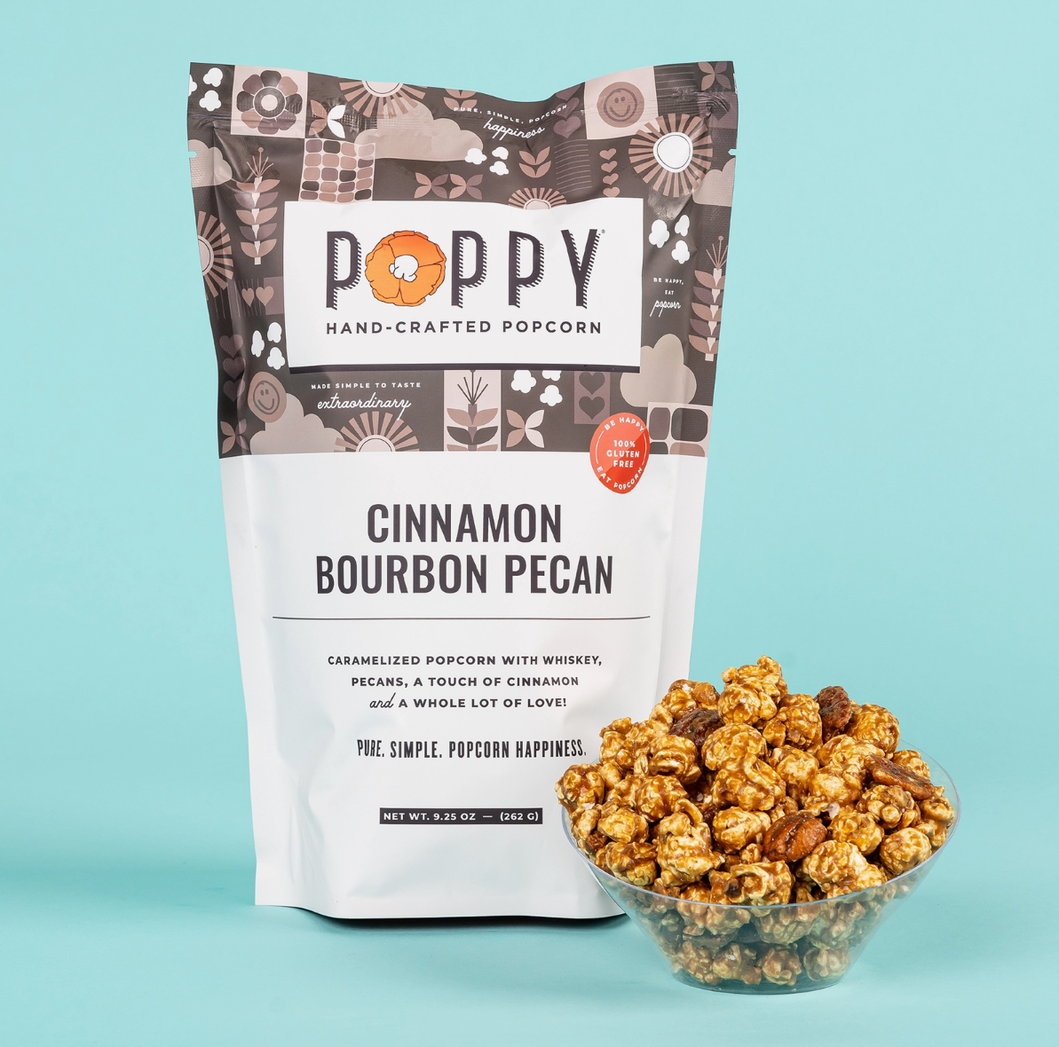 Cinnamon Bourbon Pecan Popcorn