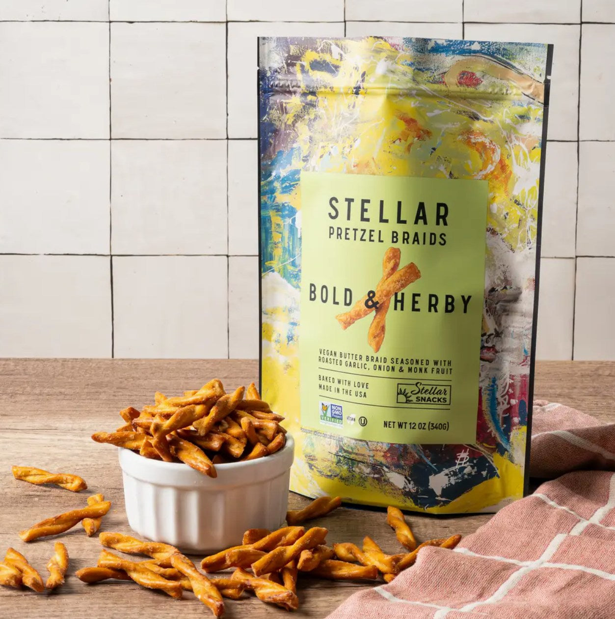 Stellar Pretzel Braids -Bold & Herby - 12oz (PACK OF 3)