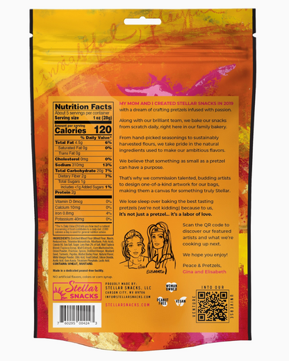 Stellar Pretzel Braids- French Dijon- 5oz (PACK OF 3)