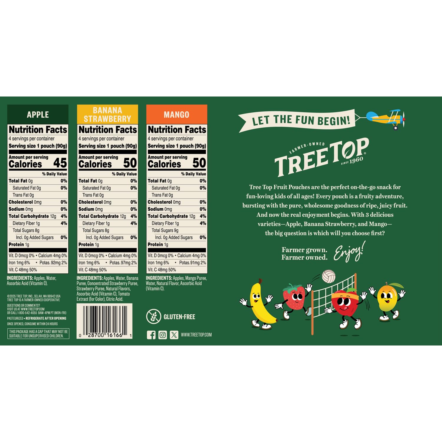 Quality TREE TOP APPLE SAUCE POUCHES, 3.2 OZ., 40 COUNT - Free Shipping Available