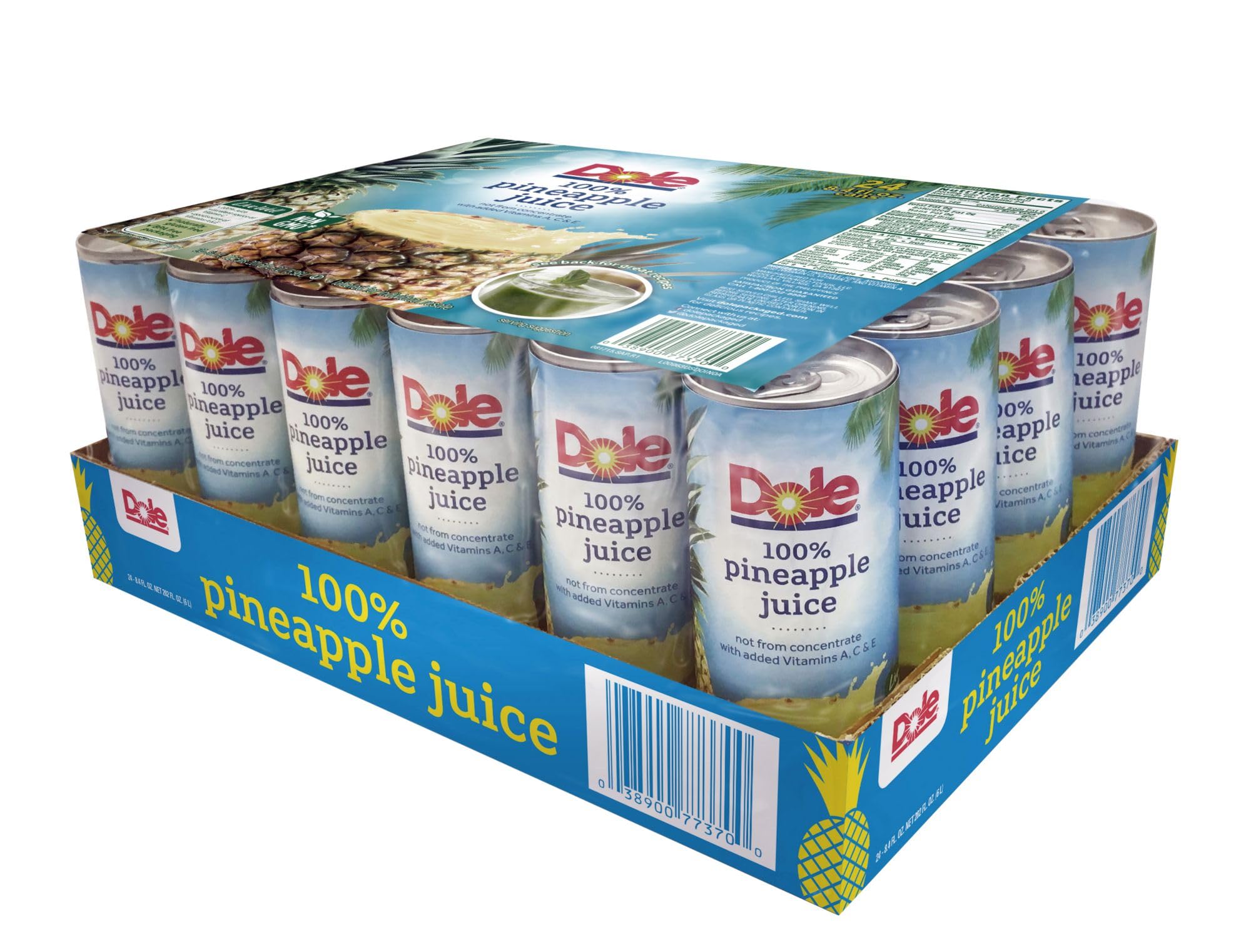 Natural Dole 100% Pineapple Juice, 24 pk./8.4 oz. - Shop Today