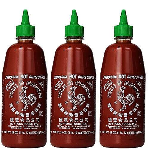 Premium Sriracha Hot Chili Sauce 28oz, pack of 3 - Limited Time Offer