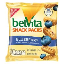 Premium QT LIMITED Belvita Breakfast Biscuits Bite-Size Snack Packs Variety Pack, 1 oz Bags (12 Count)