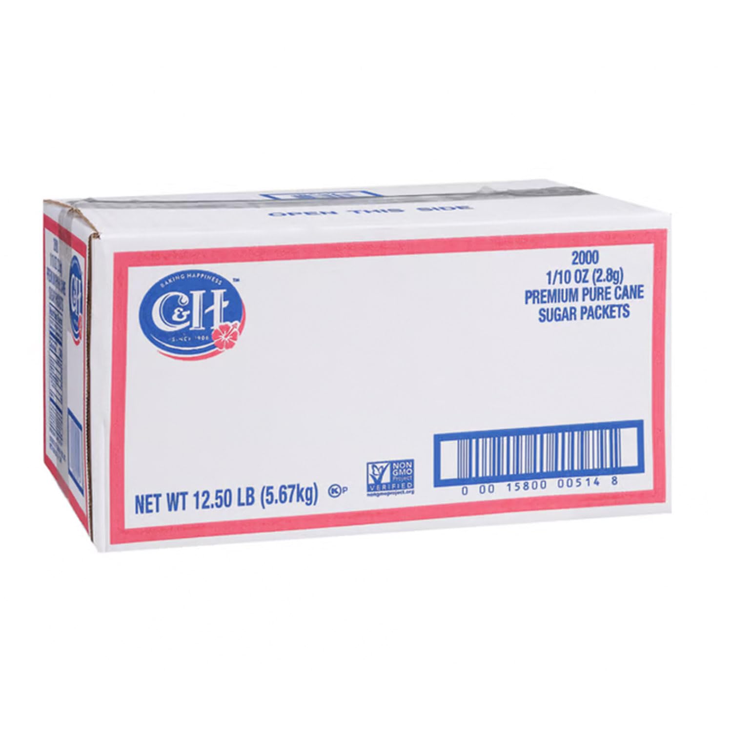 Quality C&H Sugar Packets, 0.1 Ounce (Pack of 2000) - Buy Now & Save