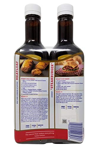 Quality A1 Original Sauce for Steak, Pork & Chicken, 20 oz x 2 Bottles