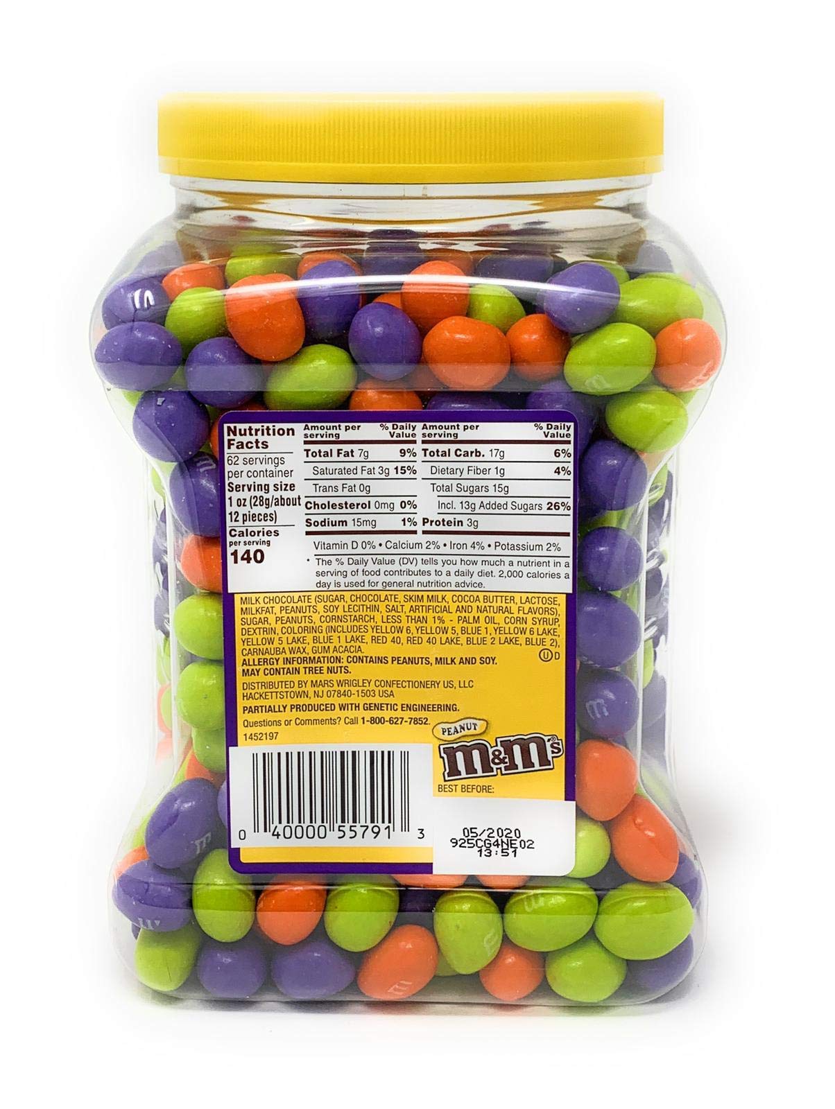 Premium M&M'S Ghoul's Mix Peanut Chocolate Halloween Candy (62oz.),, 62 Oz ()