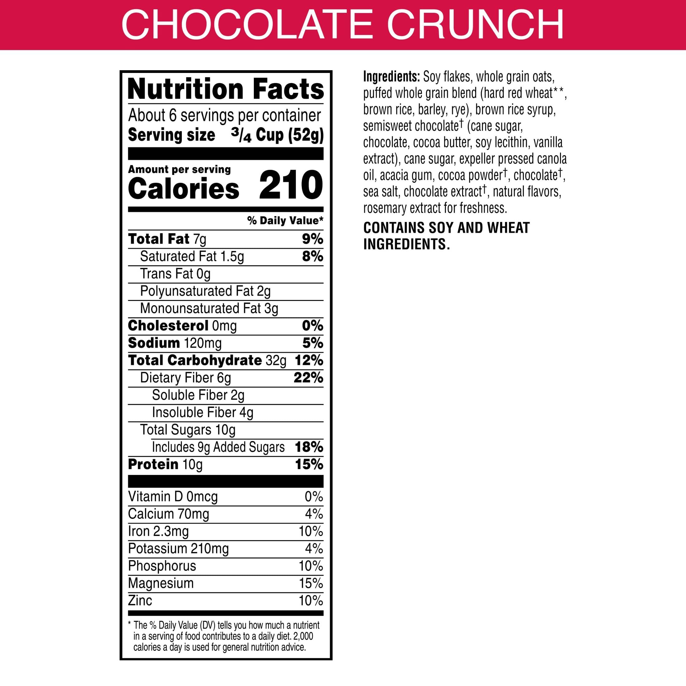 Quality Kashi GO Cold Breakfast Cereal, Fiber Cereal, Vegan Protein, Chocolate Crunch (8 Boxes)