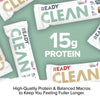 Quality Ready Nutrition CLEAN Bar, 15g Protein for Lean Muscle Mass, 7g Fiber for Satiety, Great for Muscle Building, Muscle Recovery and Weight Loss - Variety Pack (Pack of 24)