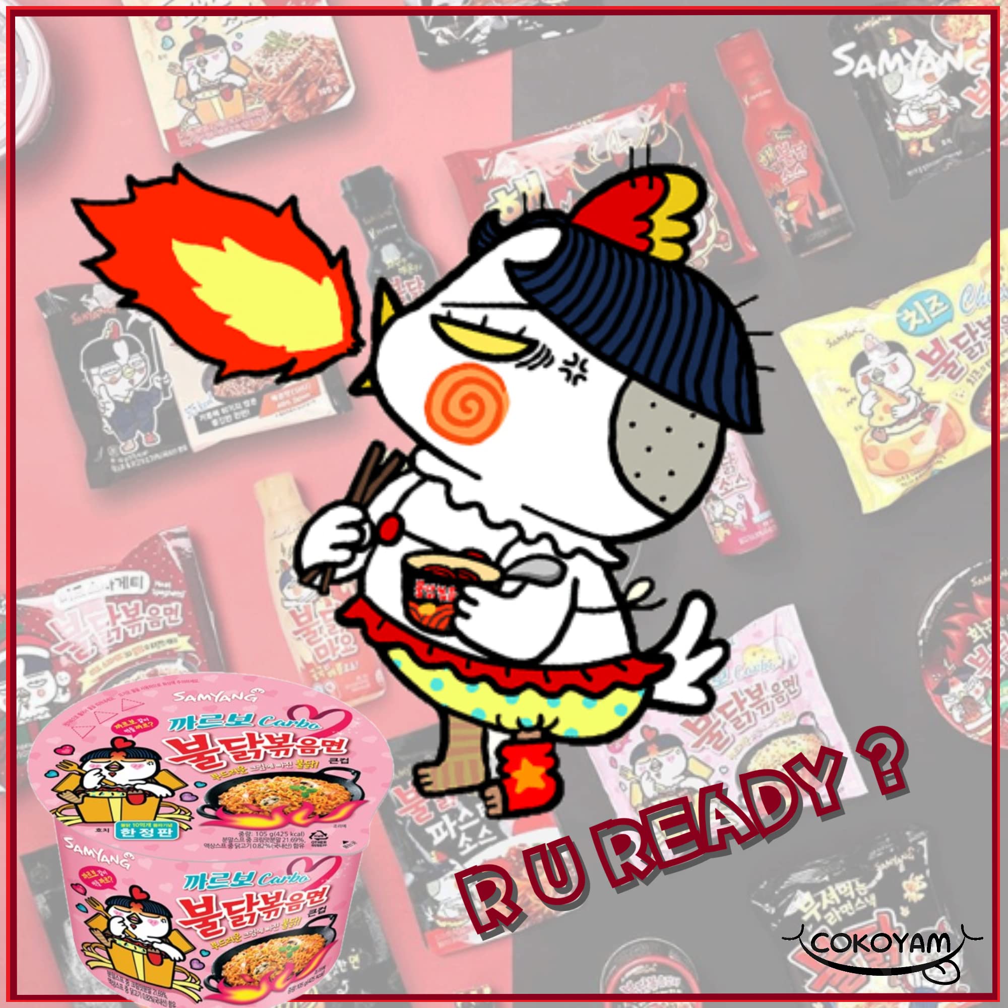 Quality [Samyang] Carbo Spicy Chicken Fried Cup Noodles 105g × 3EA / Korean food / Korean ramen (overseas direct shipment)