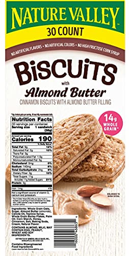 Premium Nature valley almond biscuits 30 ct - Free Shipping Available