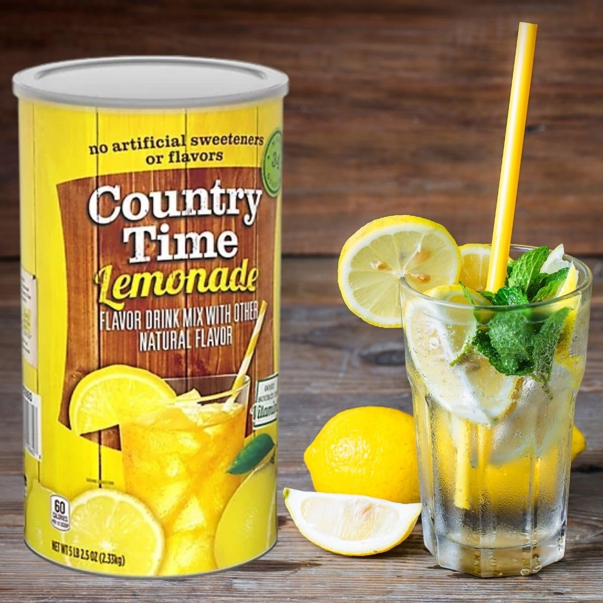 Quality Global Basics Country Time Powdered Drink Mix| Includes Easy Scoop Measuring Cup