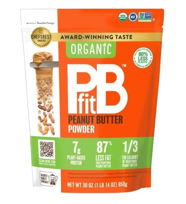 Quality Organic PB Fit Peanut Butter Powder 30 OZ, 1.88 Pound (Pack of 1)