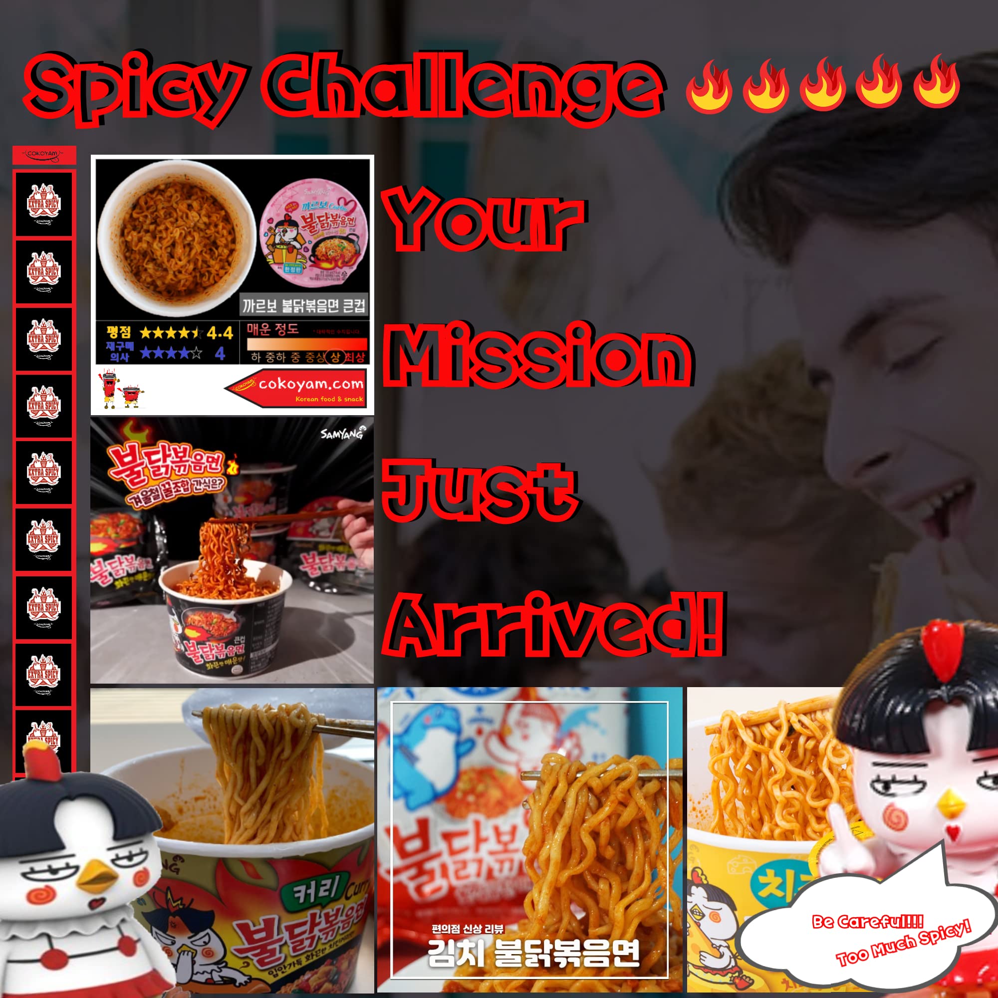 Quality [Samyang] Carbo Spicy Chicken Fried Cup Noodles 105g × 3EA / Korean food / Korean ramen (overseas direct shipment)