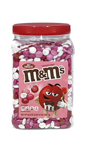 Quality M&M'S Milk Chocolate Valentine's Day Candy Jar, 62 oz