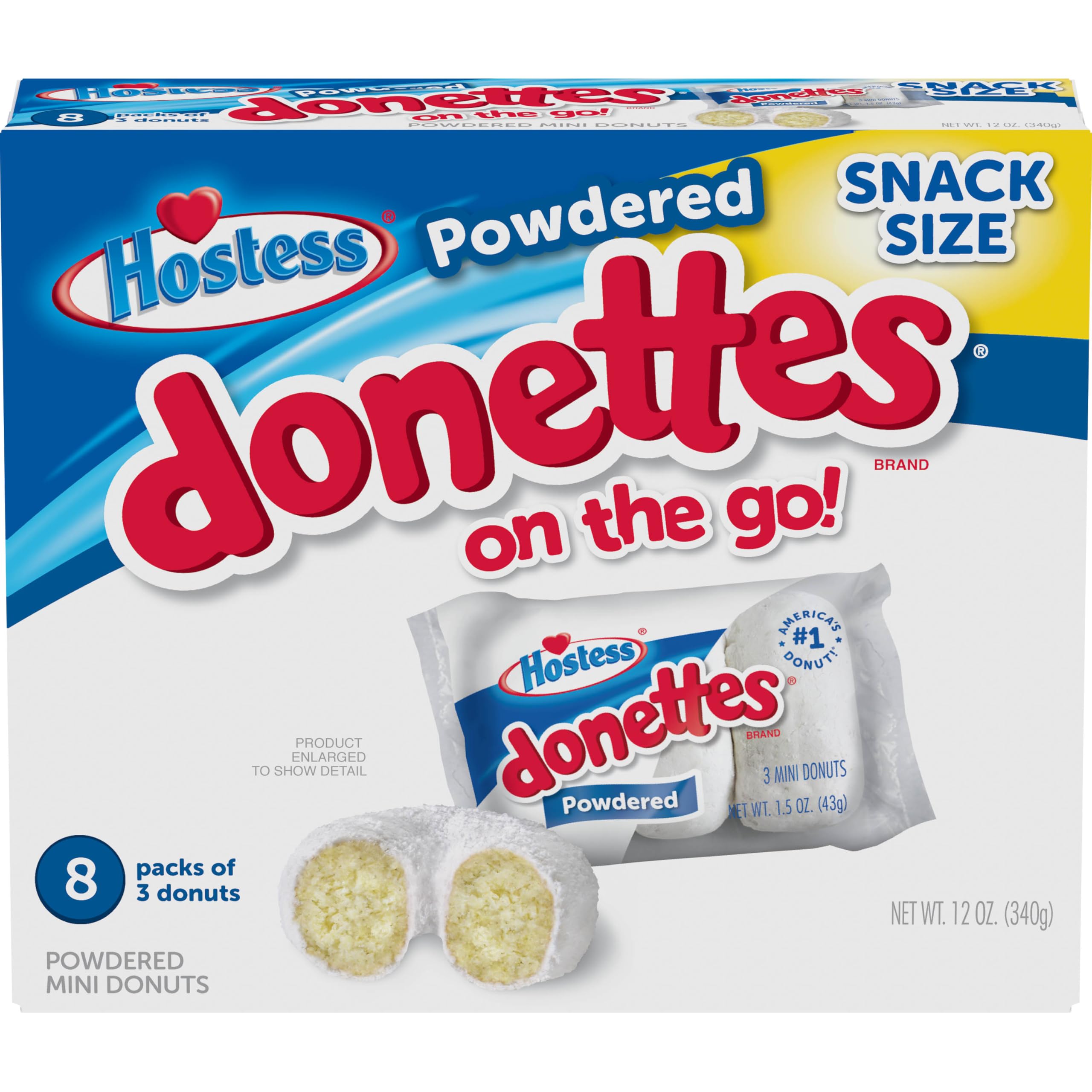 Premium Hostess Donettes Frosted Mini Donuts - Free Shipping Available