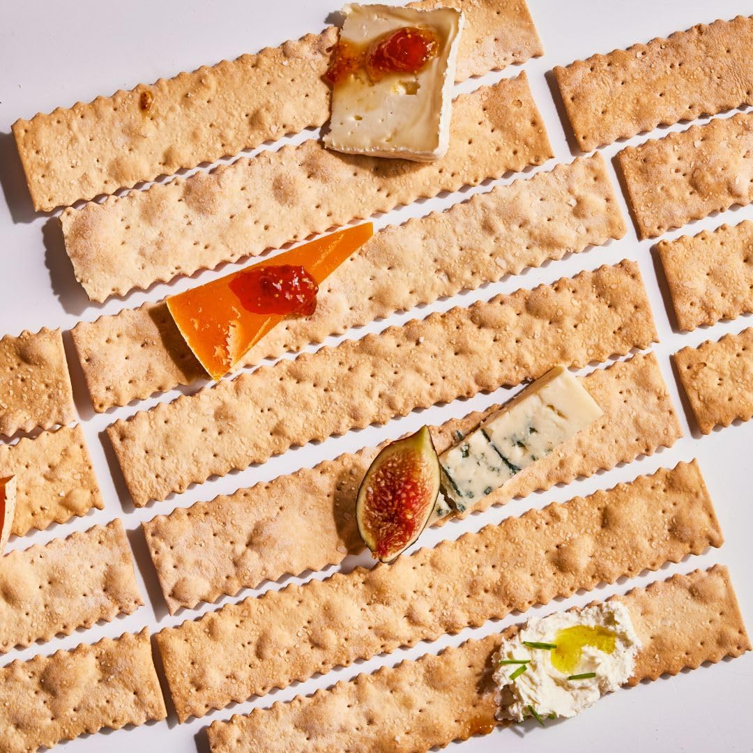 Premium Rustic Bakery Handmade Sourdough Flatbread Cracker Bites - Crackers for Cheese Platter, Snacking, or Charcuterie Crackers - Made in California - Pack of 4-6 Oz Bags