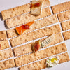 Premium Rustic Bakery Handmade Sourdough Flatbread Cracker Bites - Crackers for Cheese Platter, Snacking, or Charcuterie Crackers - Made in California - Pack of 4-6 Oz Bags