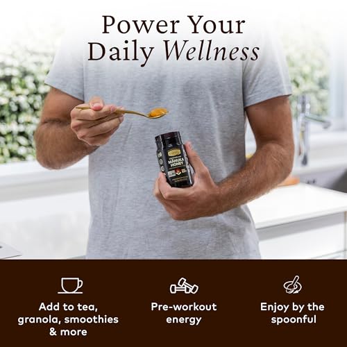 Quality Comvita Manuka Honey UMF 20+ (MGO 829+) - Raw Manuka Honey New Zealand, Pure & Unpasteurized, Superfood for Immune Health, Use in Tea, Wild, Monofloral, Non-GMO - 250g (8.8 oz)