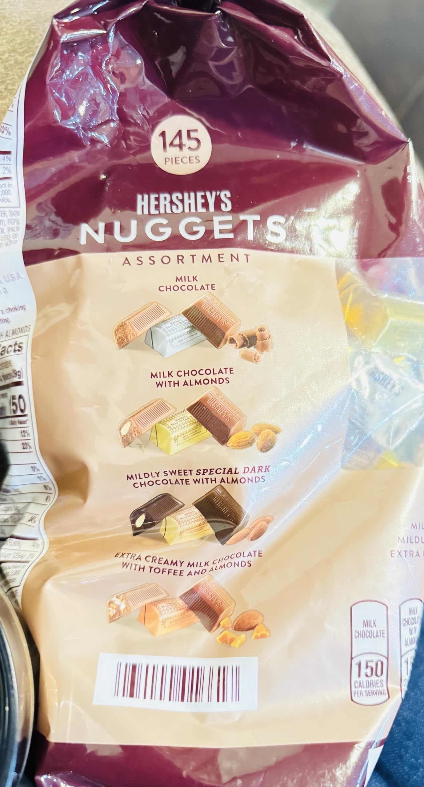 Quality Hershey's Nuggets Chocolate-Assortment 145pcs -52 Oz Bag
