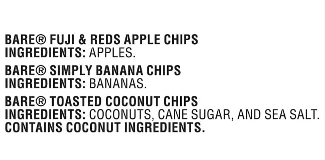 Quality Bare Fruit Snacks Variety Pack, Crunchy Apple, Banana & Coconut Flavors, 36 Count Bags, 0.53 oz Each (with Bonus HUBZ Mini Pet, Luggage GPS Tracking Device)