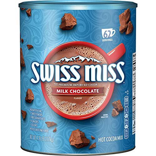 Quality Swiss Miss Milk Chocolate Flavor Hot Cocoa Mix Canister, 38.27 Ounce (Pack of 12)