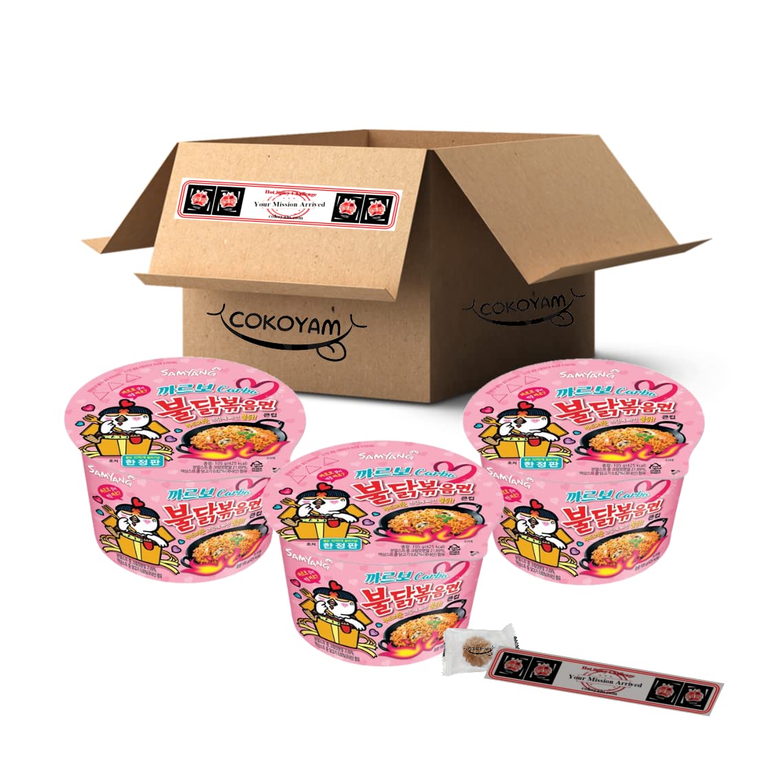 Quality [Samyang] Carbo Spicy Chicken Fried Cup Noodles 105g × 3EA / Korean food / Korean ramen (overseas direct shipment)