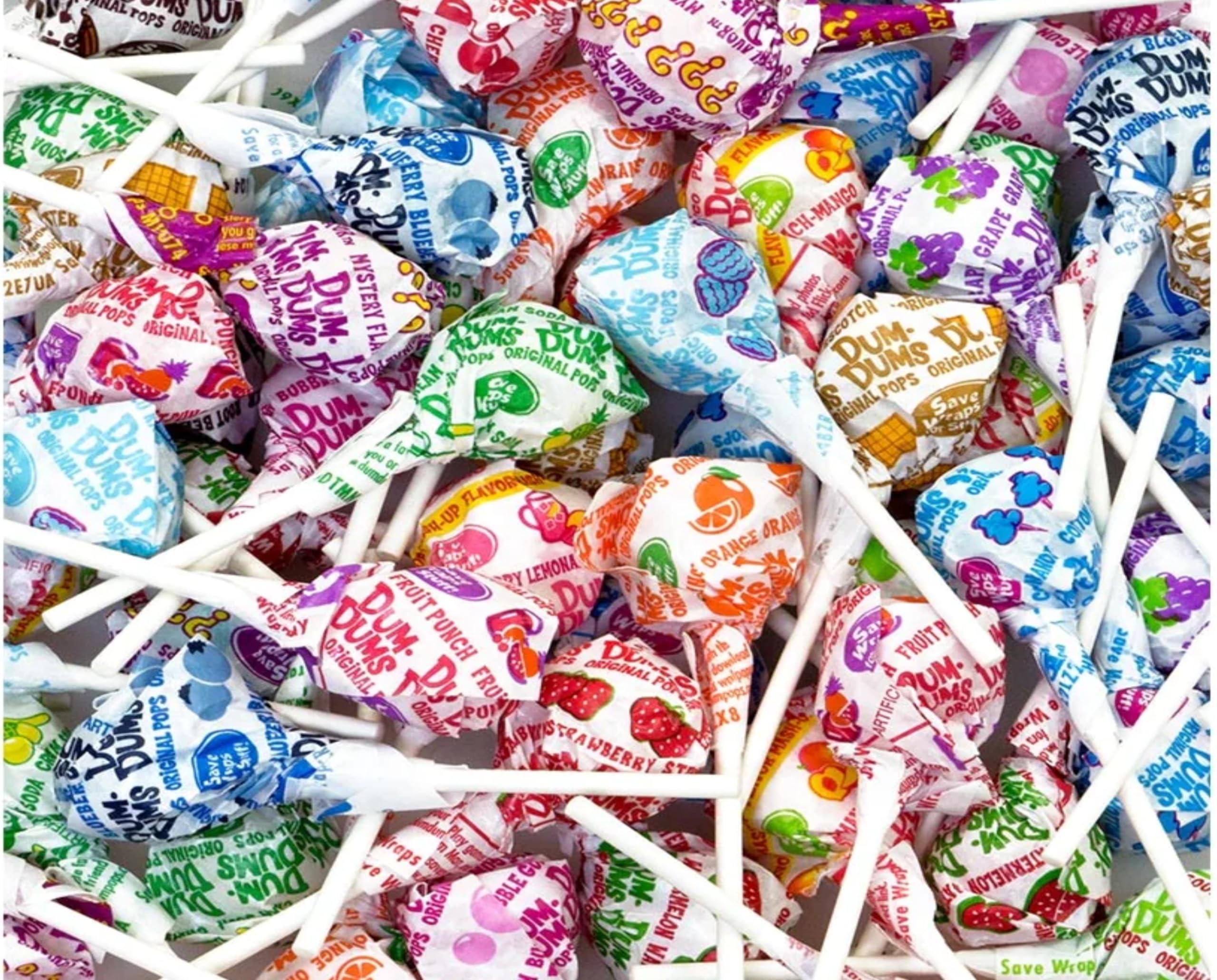 Quality Dum Dum Original Pops, 100 Count, 16 flavors, Ideal for candy bowls, concessions, vending, Haloween and Parties! with Bay Area Marketplace Napkins