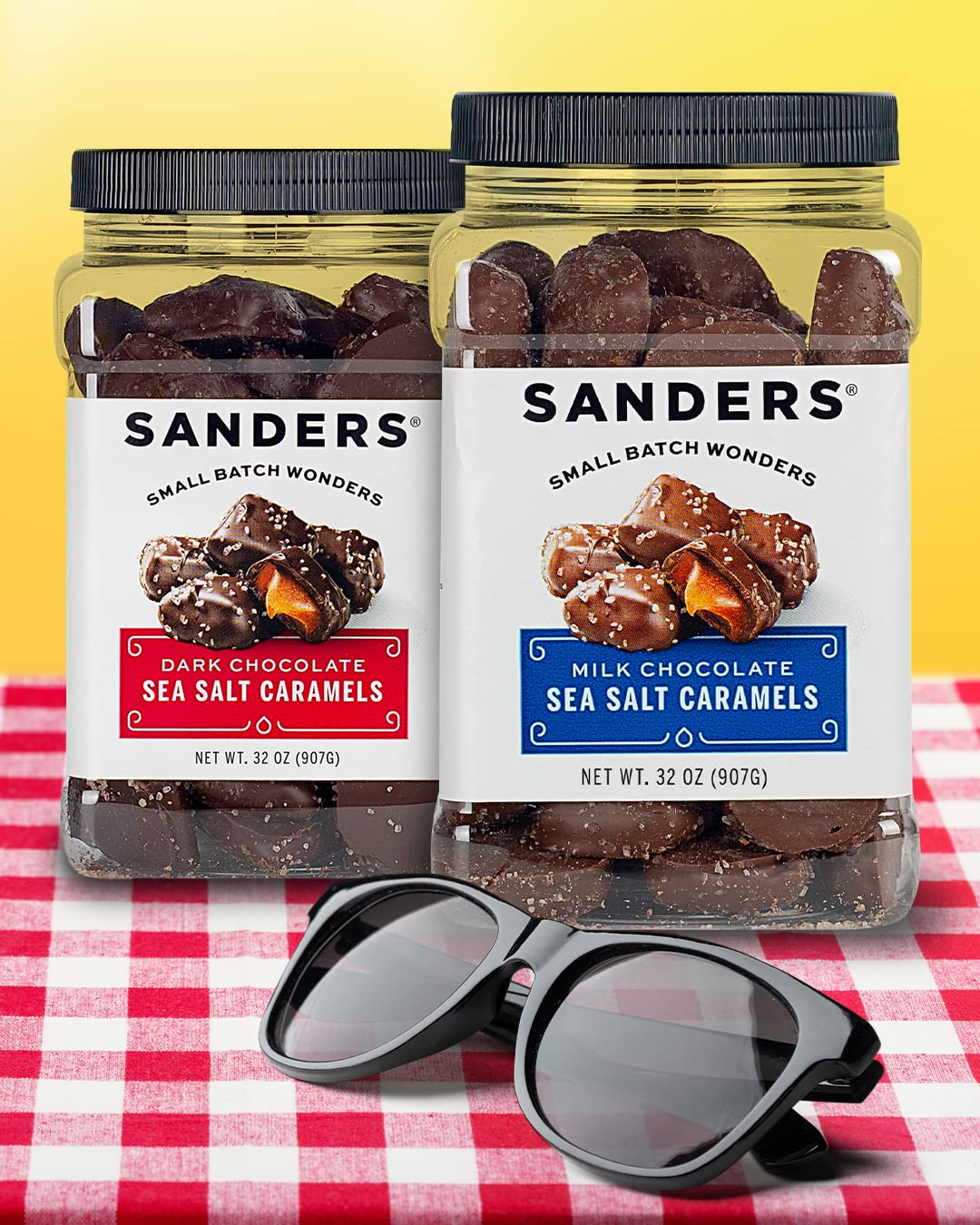 Premium Sanders Boulevard Milk and Dark Chocolate Luxe Assortment Gold