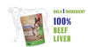 Nutri Bites Freeze Dried Beef Liver Dog & Cat Treats | Healthy Pet Training Treats or Food Topper | All Natural, Single Ingredient, High Protein | Premium Bulk Large Size Pack (27 OZ)