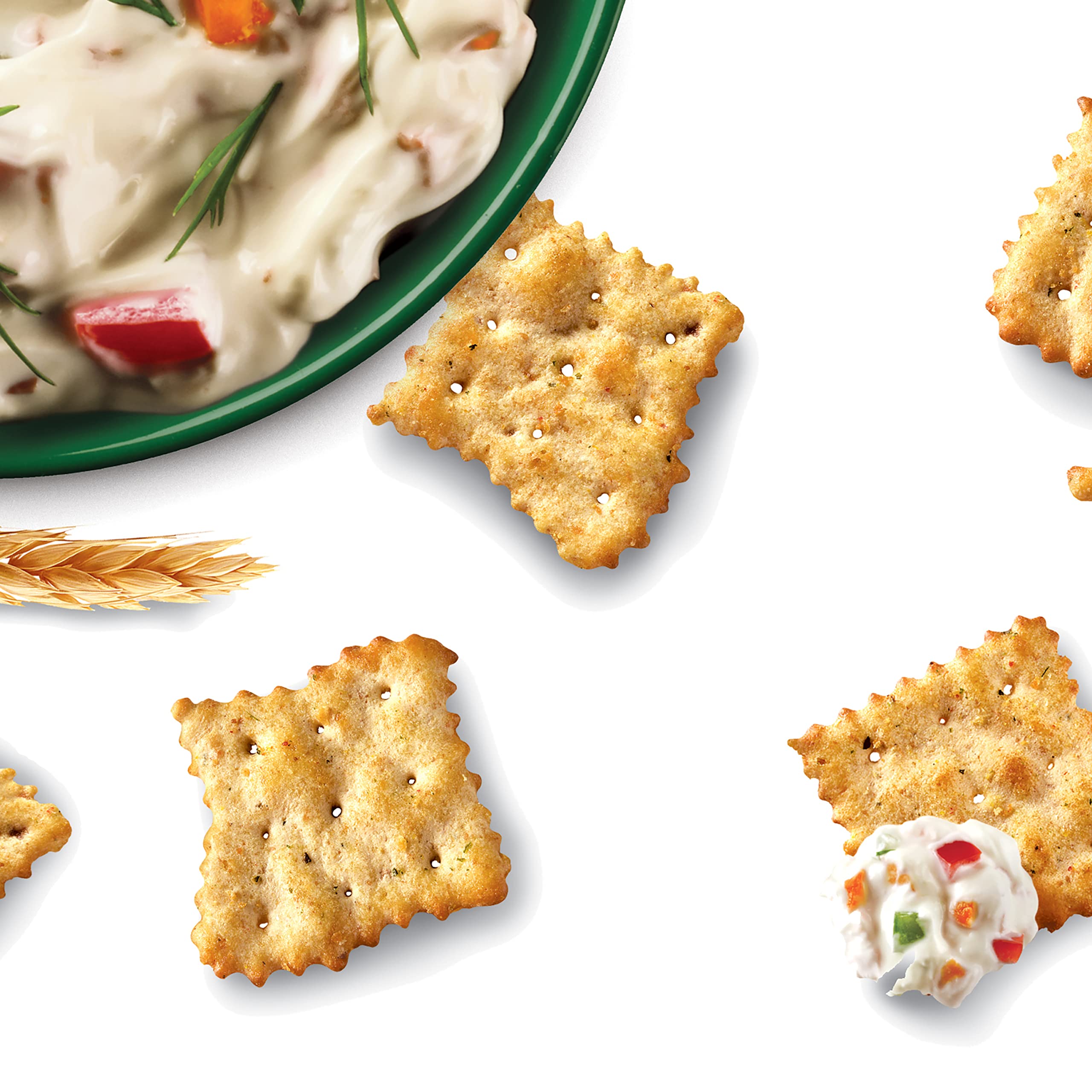 Quality Nabisco Veggie Whole Grain Wheat Chips, Whole Grain Wheat Crackers, 60-1.75 oz Snack Packs