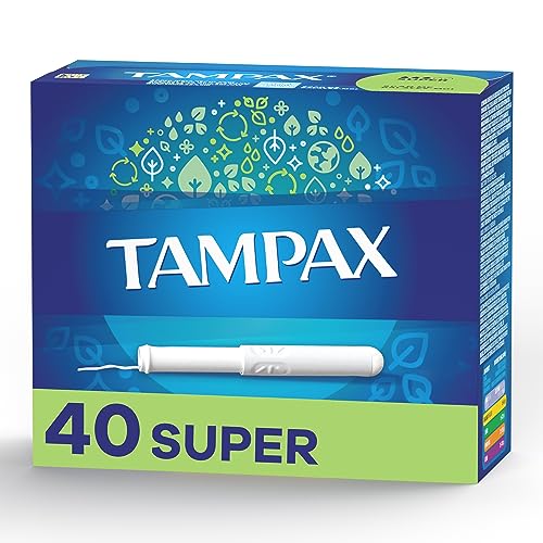 Premium Tampax Cardboard Tampons Regular Absorbency, Anti-Slip Grip, LeakGuard Skirt, Unscented