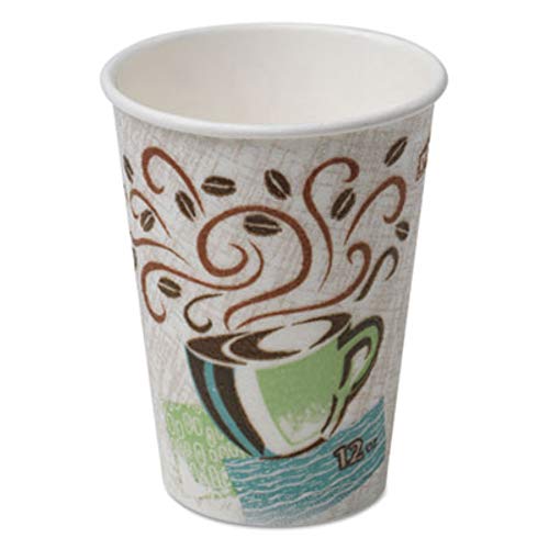 Quality Dixie PerfecTouch 12 oz. Insulated Paper Hot Coffee Cup by GP PRO (Georgia-Pacific), Coffee Haze, 5342CDSBP, 160 Cups Per Case, Coffee Haze Design